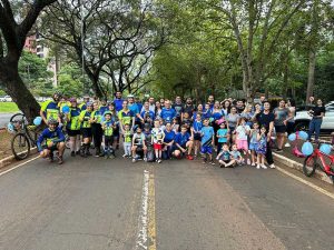 Pedal Azul mobiliza Foz do Iguaçu pela conscientização do autismo