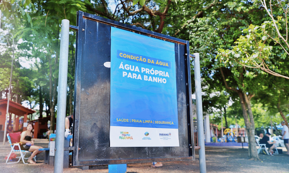 Água própria para banho comprova a qualidade do Balneário Jacutinga 