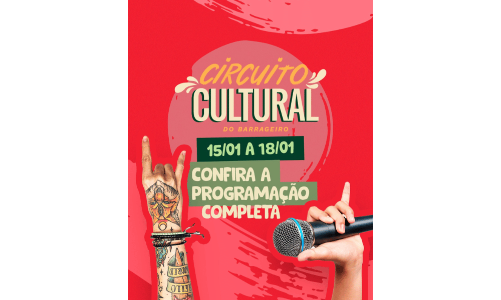 Programação Mercado Público Barrageiro de 15/01 a 18/01