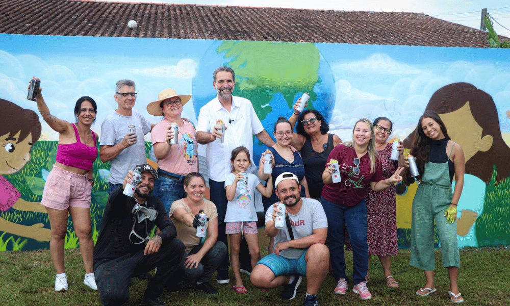 Oficinas de grafite promovidas pela Itaipu e Itaipu Parquetec começam a colorir muros de cidades do litoral do Paraná