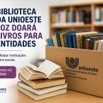 Biblioteca da Unioeste Foz doará livros para entidades
