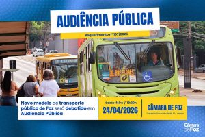 Audiência debate novo modelo de transporte público em Foz