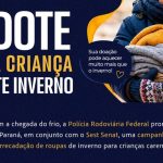 PRF lança campanha de arrecadação de roupas de inverno para crianças no Paraná