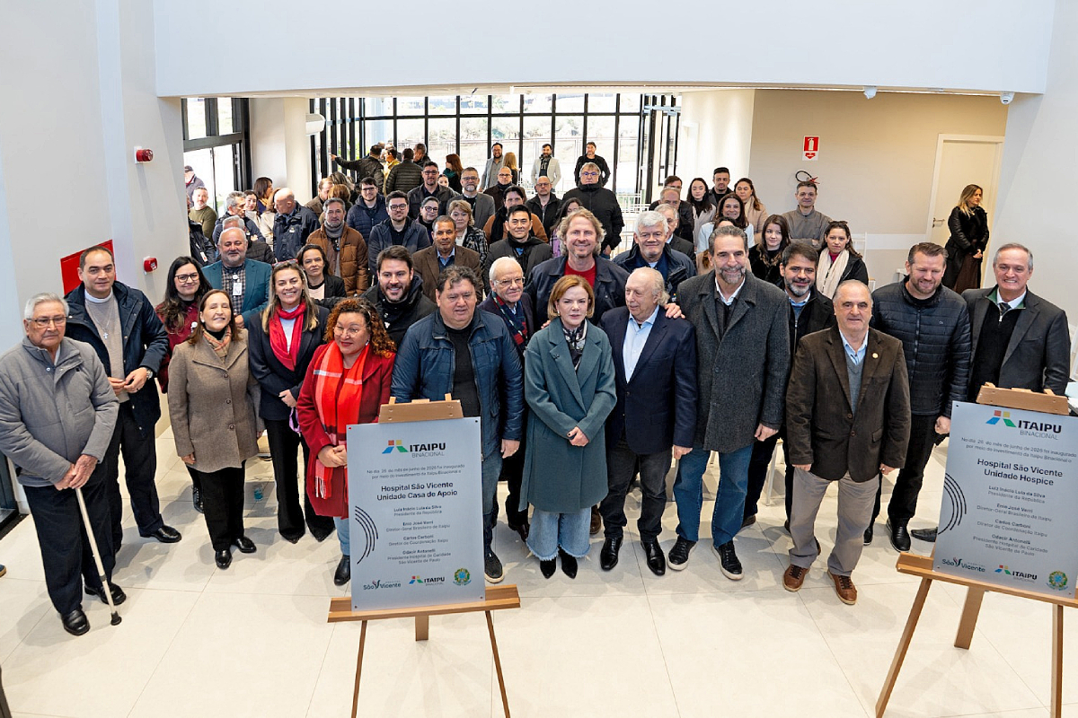 Evento de inauguração do Hospice e Casa de Apoio São Vicente de Paulo.