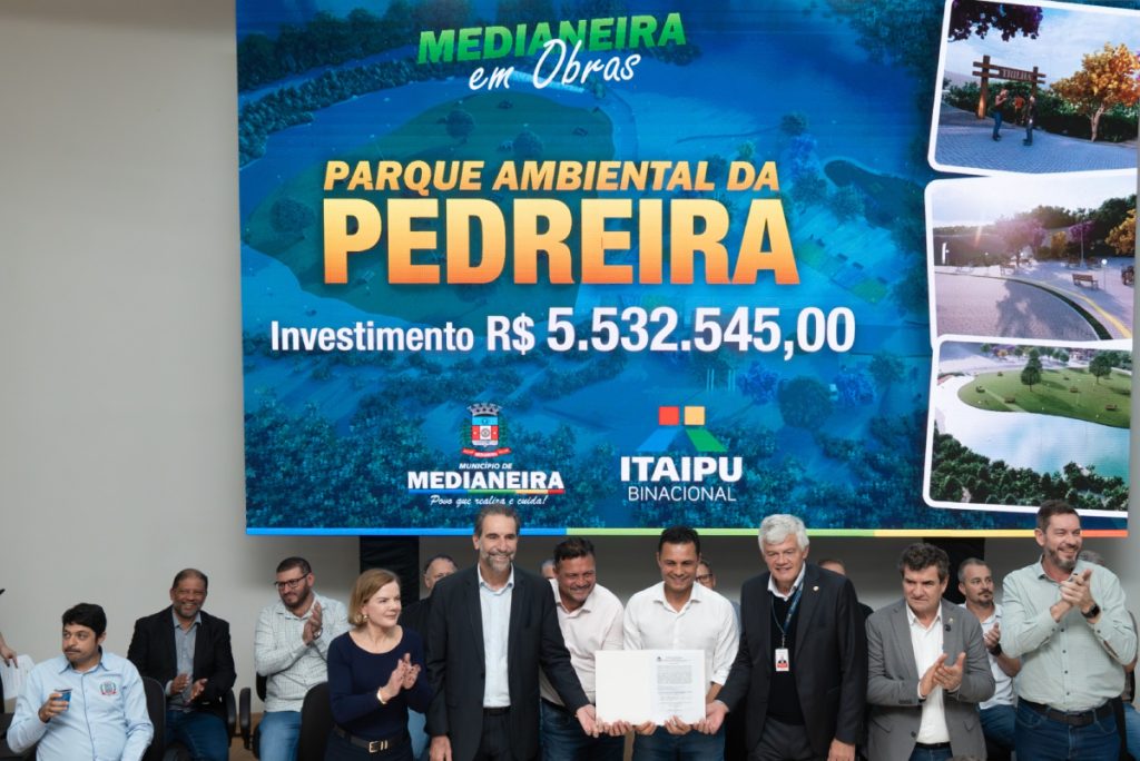 Em Medianeira, Itaipu anuncia investimentos para Usina de Projetos, turismo náutico e parque público