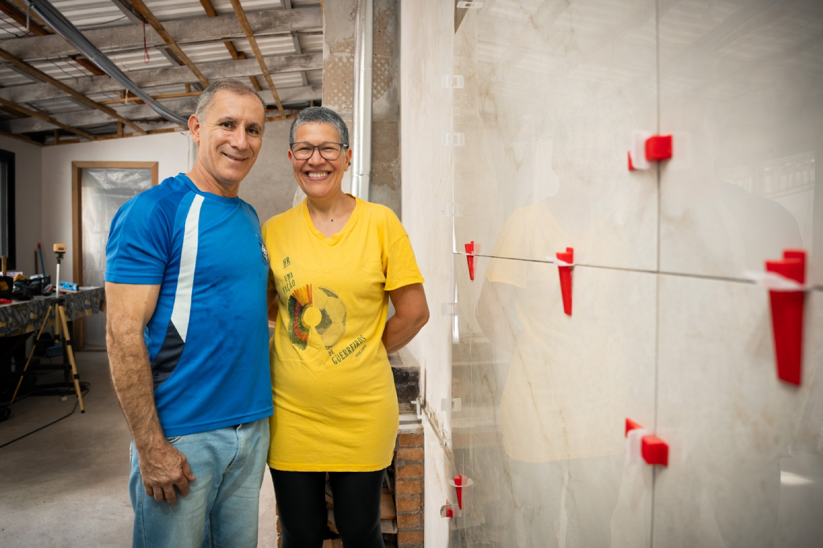 Isaías Dias de Castro e a esposa, Raquel Gomes. Foto: Rubens Fraulini/Itaipu Binacional.