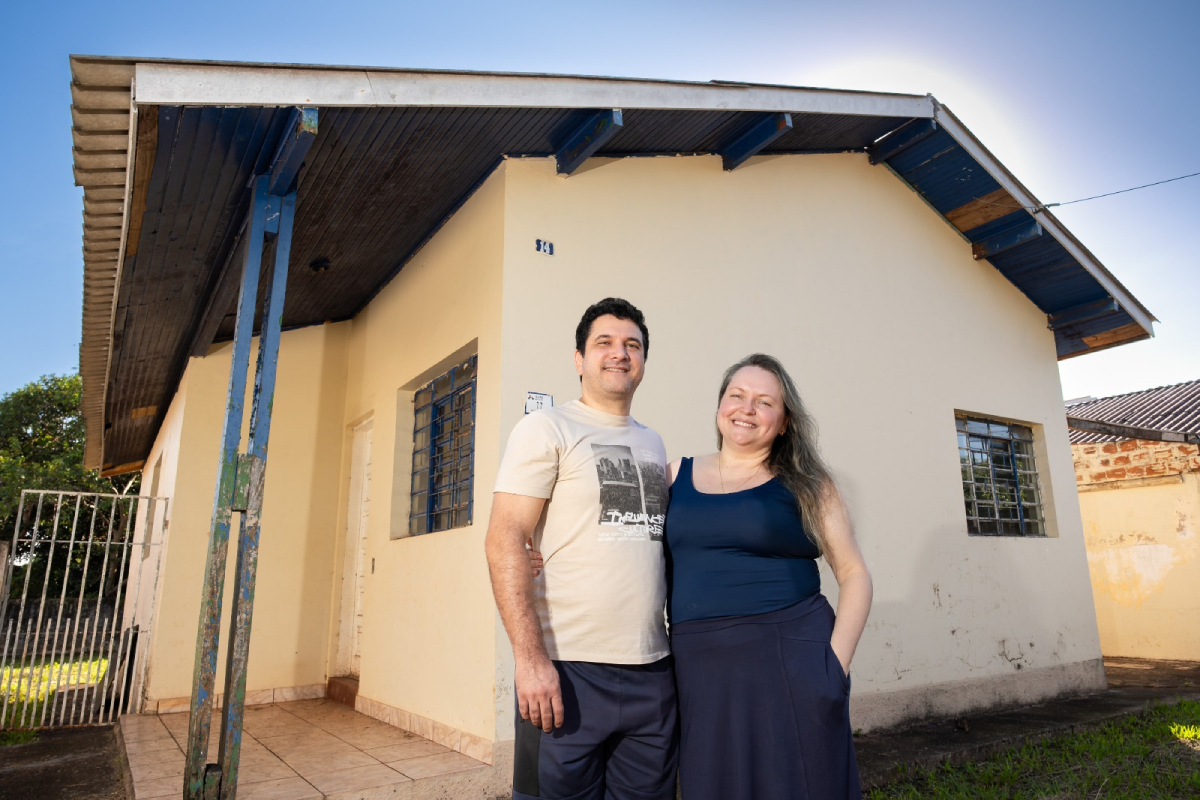 Flávio Renato Borges Monteiro e Daniela Pereira dos Santos Monteiro. Foto: Rubens Fraulini/Itaipu Binacional.