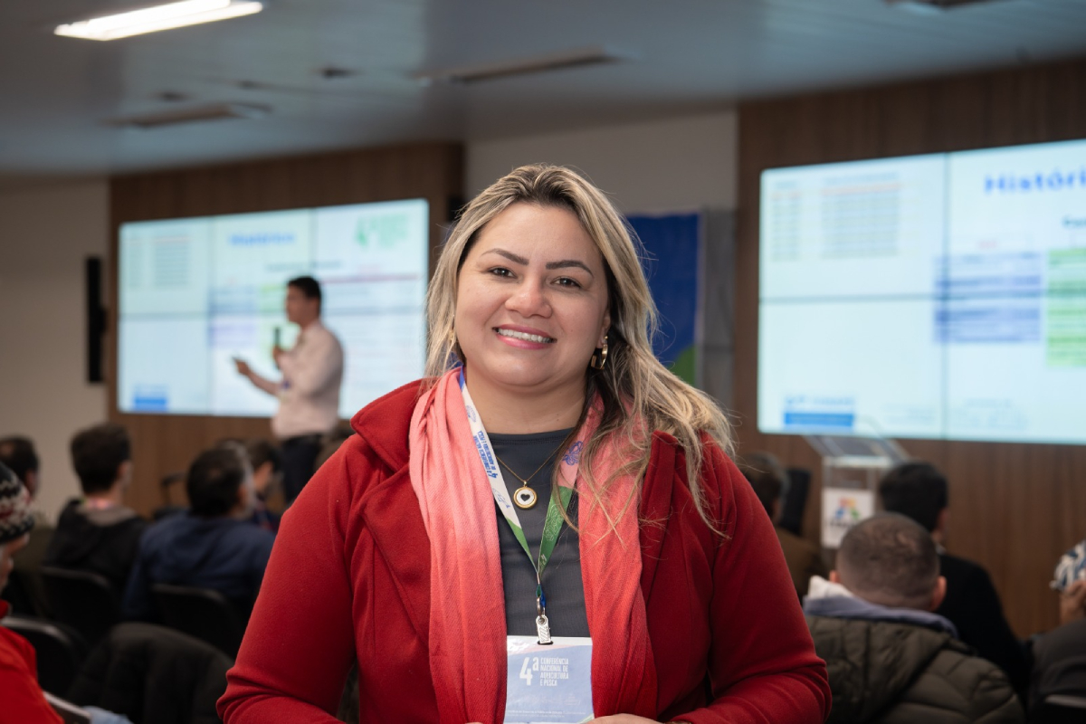 Fabíola Teleginski, secretária da Colônia de Pescadores Z4 de Matinhos.