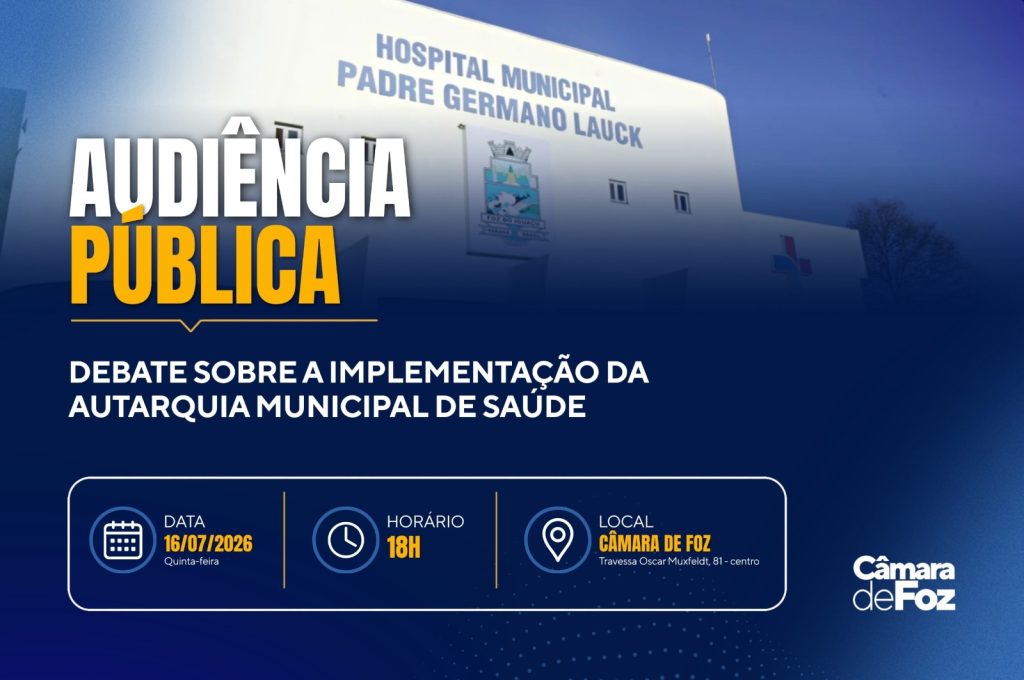 Audiência pública vai debater implementação da Autarquia Municipal de Saúde