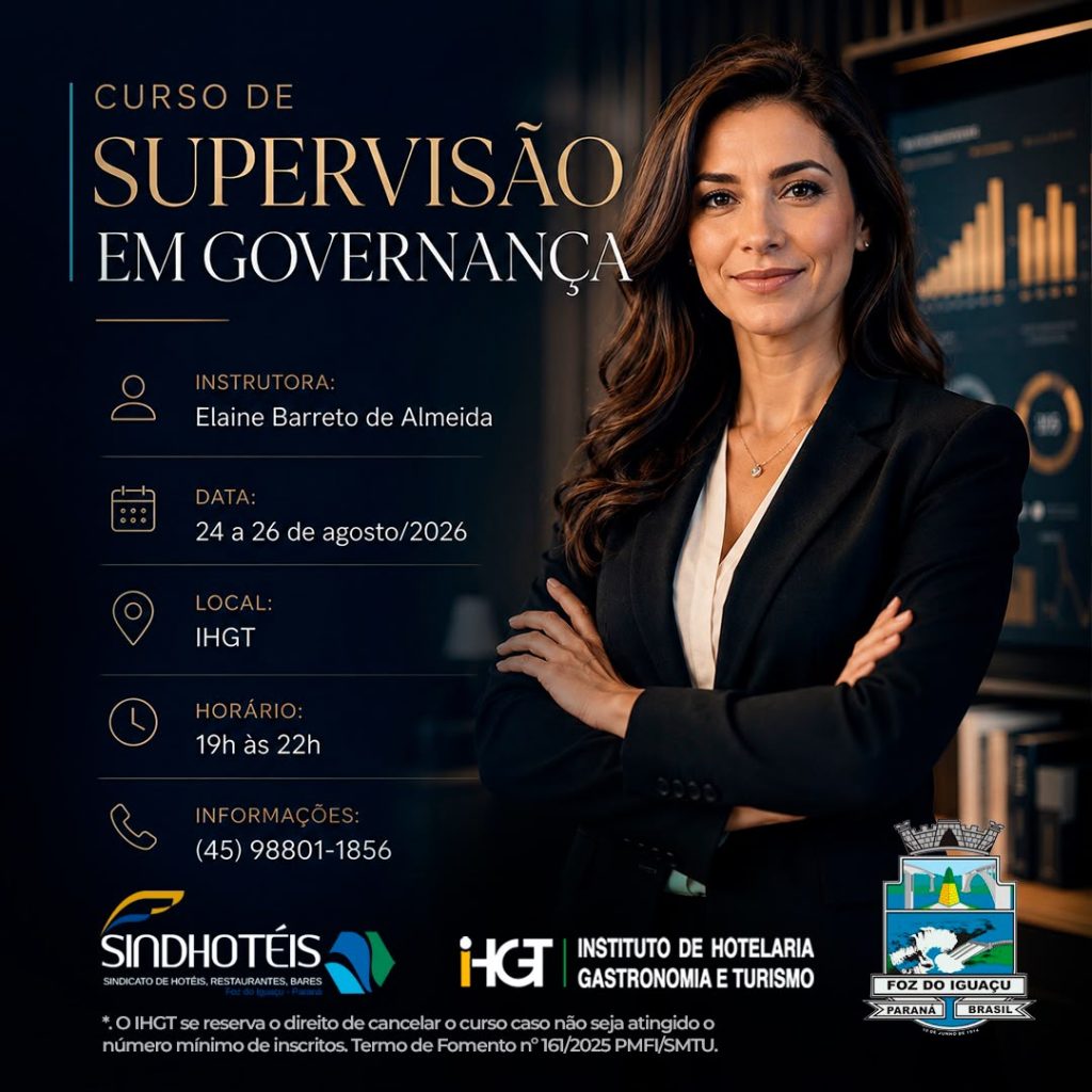 IHGT oferece curso Gratuito de Supervisão em Governança em Foz do Iguaçu