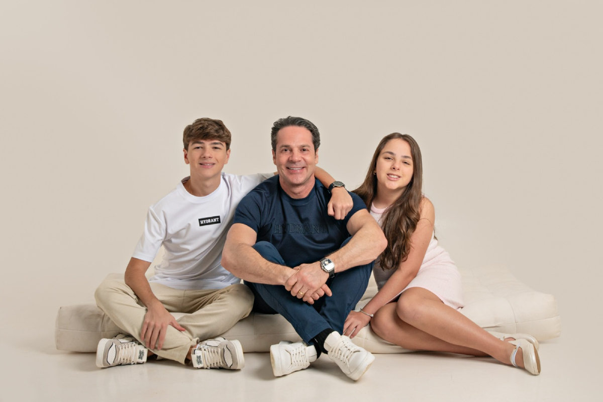 Os filhos Matheus e Julia são as inspirações do pai Jorbel.