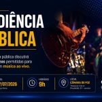 Audiência pública discutirá novas áreas permitidas para bares com música ao vivo