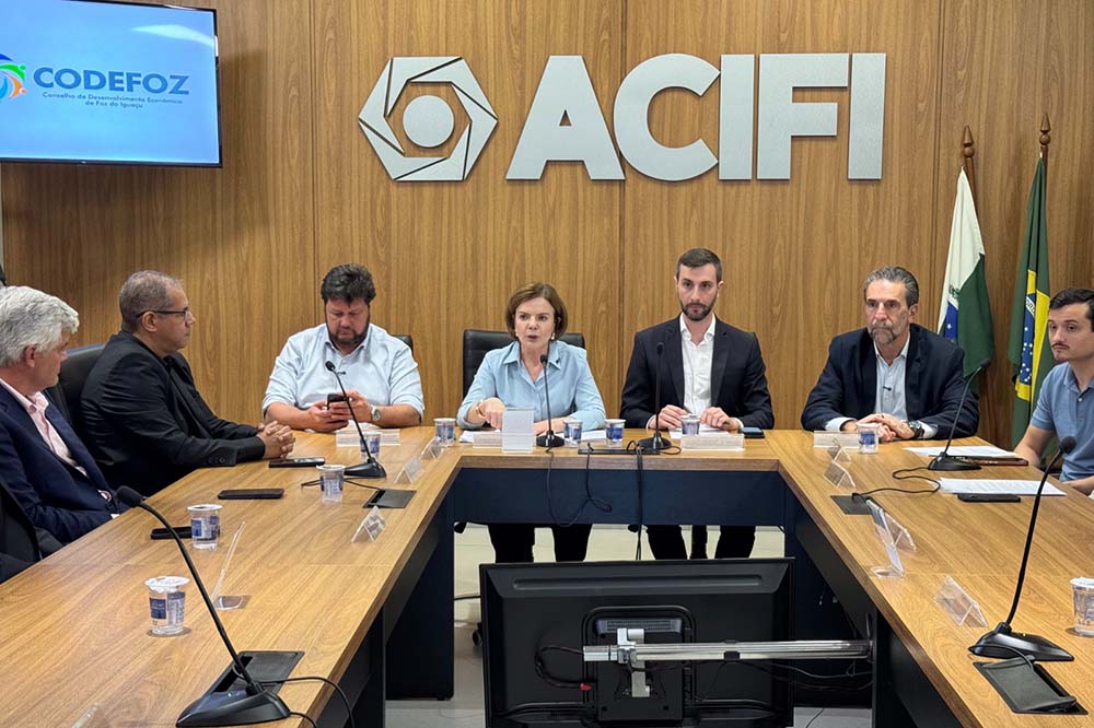 Gleisi Hoffmann debate integração, saúde e desenvolvimento no Codefoz