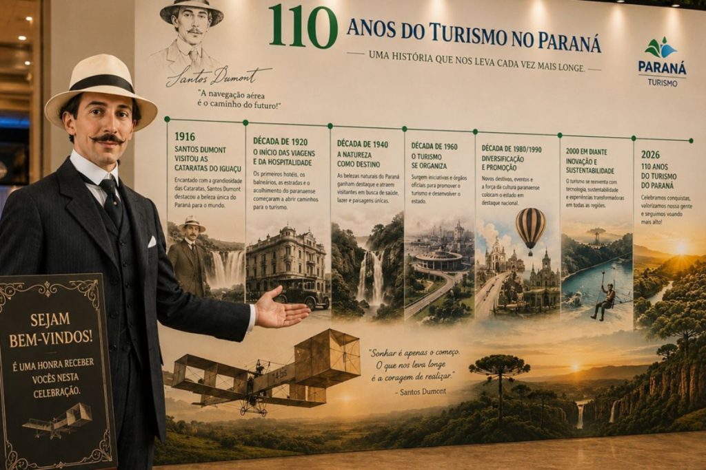 Conselho Paranaense de Turismo faz reunião para comemorar os 110 anos de Turismo no Estado numa data que rememora ação de Santos Dumont
