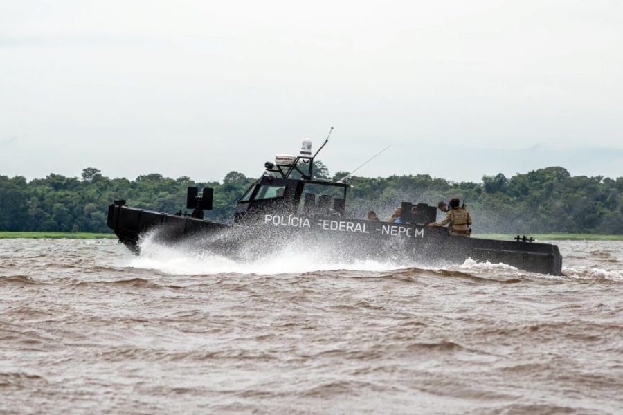 ancha será utilizada no patrulhamento e intercepções no Lago de Itaipu (Foto: William Brisida/Itaipu Binacional)